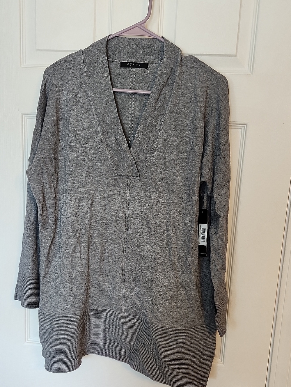 Cyrus Gray Knit Pullover